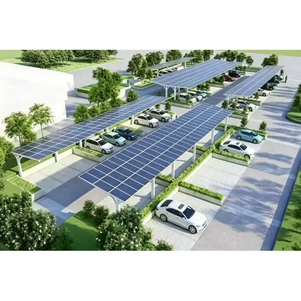 Aurinkoenergian autokatoksen kiinnitysjärjestelmä